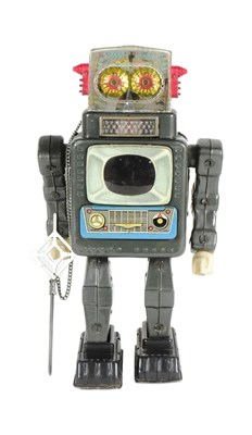 Lot 555 - TINPLATE TOYS - VINTAGE JAPANESE TELEVISION SPACEMAN ROBOT