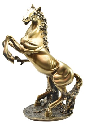 Lot 74 - LEEKES - CASA RANGE - LARGE GILT RESIN HORSE SCULPTURE