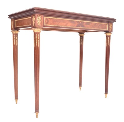 Lot 361 - FRENCH LOUIS XVI STYLE 19TH CENTURY MARQUETRY & ORMOLU CARD TABLE