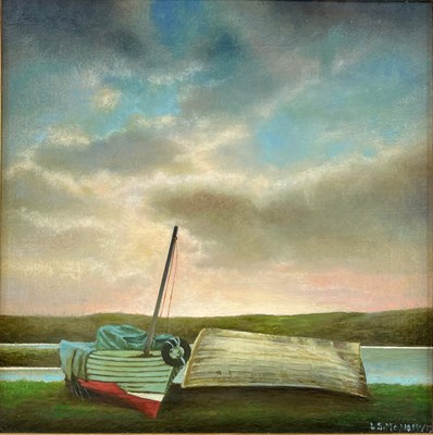 Lot 115 - LOUIS SINCLAIR MCNALLY (B. 1963) - REST - OIL ON CANVAS PAINTING