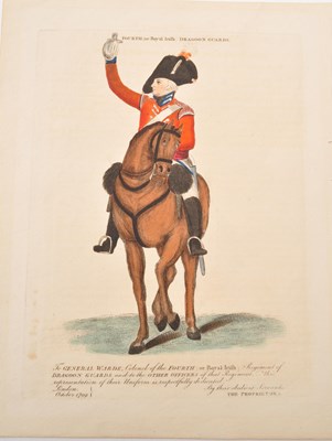 Lot 495 - FOURTH ROYAL IRISH DRAGOON GUARDS REGIMENT PRINT