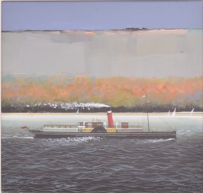 Lot 150 - ARCHIBALD DUNBAR MCINTOSH RSW (B. 1936) - HOMEWARD BOUND, CLYDE