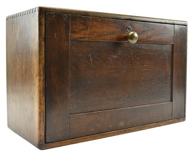 Lot 539 - RETRO 20TH CENTURY OAK WOOD WORKMAN'S TOOL CHEST BOX