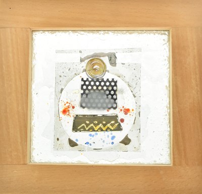 Lot 289 - CONTEMPORARY STUDIO ART STAINED GLASS SUN CATCHER PANEL TILE