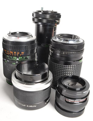 Lot 351 - COLLECTION OF CAMERAS & ACCESSORIES TO INCLUDE VIVITAR HANIMEX SIGMA