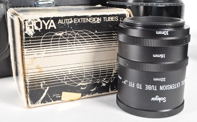Lot 351 - COLLECTION OF CAMERAS & ACCESSORIES TO INCLUDE VIVITAR HANIMEX SIGMA