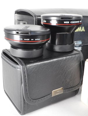 Lot 351 - COLLECTION OF CAMERAS & ACCESSORIES TO INCLUDE VIVITAR HANIMEX SIGMA