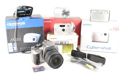 Lot 359 - COLLECTION OF CAMERAS - OLYMPUS - CANON -SONY
