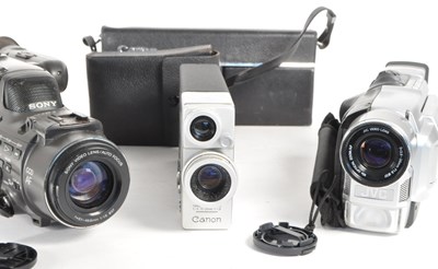 Lot 356 - COLLECTION OF VIDEO CAMERAS - SONY - JVC - CANON