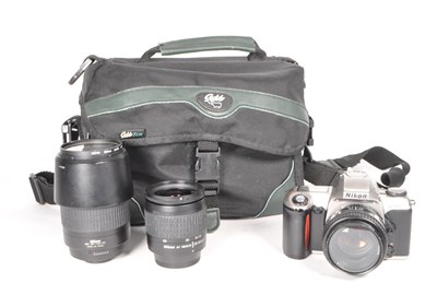 Lot 366 - NIKON - VINTAGE F65 35MM SLR CAMERA & LENSES