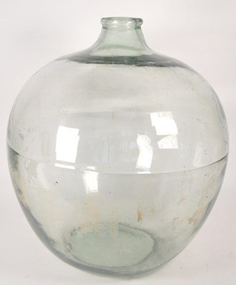 Lot 196 - VINTAGE 20TH CENTURY PRESSED GLASS GREEN CARBOY