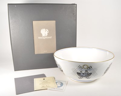 Lot 1 - ERIC RAVILIOUS FOR WEDGWOOD THE BOAT RACE REISSUE BOWL