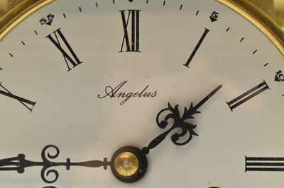Lot 623 - ANGELUS - A 2OTH CENTURY REPRODUCTION BRASS MANTEL CLOCK