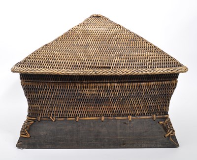 Lot 434 - LARGE CHINESE WICKER BASKET