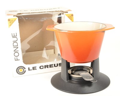 Lot 338 - BOXED LE CREUSET FONDUE SET