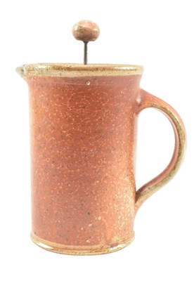 Lot 26 - LISA HAMMOND - STUDIO POTTERY STONEWARE CAFETIERE