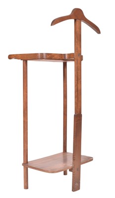 Lot 551 - MID CENTURY WALNUT VALET BUTLER'S STAND