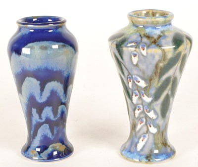 Lot 438 - COBRIDGE - TWO 21ST CENTURY STONEWARE MINIATURE VASES