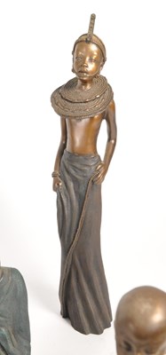 Lot 337 - STACY BAYNE KENYAN MAASAI TRIBE FIGURINES
