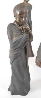 Lot 337 - STACY BAYNE KENYAN MAASAI TRIBE FIGURINES