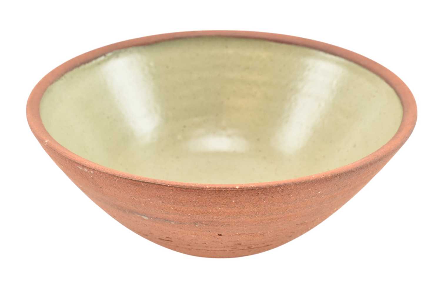 Lot 43 - LEACH ST IVES POTTERY - UNSIGNED STUDIO POTTERY STONEWARE CENTREPIECE BOWL