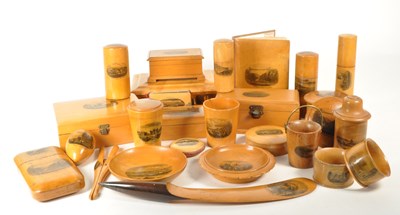 Lot 392 - COLLECTION OF 19TH CENTURY SOUTH WEST RELATED MAUCHLINE WARE