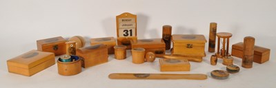 Lot 393 - COLLECTION OF 19TH CENTURY SOUTH EAST RELATED MAUCHLINE WARE