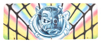 Lot 71 - IRON MAIDEN - VINTAGE FUNFAIR / FAIRGROUND WALL HANGING PANEL