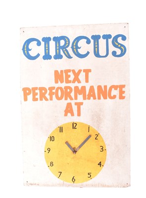 Lot 537 - CIRCUS - VINTAGE 20TH CENTURY WOODEN FUN FAIR FAIRGROUND SIGN