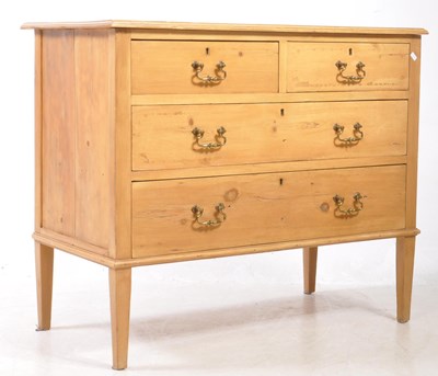 Lot 759 - EDWARDIAN PINE CHEST OF DRAWERS