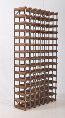 Lot 569 - A FREE STANDING LARGE WINE / BOTTLE RACK