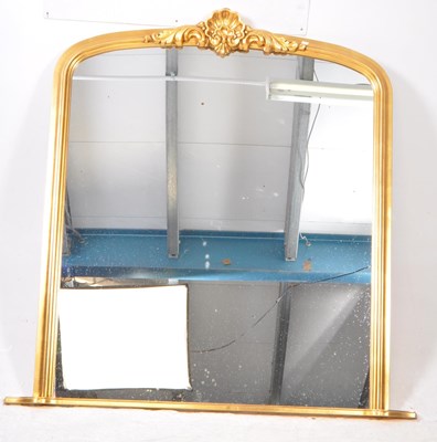 Lot 737 - LARGE REPRODUCTION GILT FRAMED WALL MIRROR