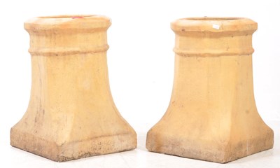 Lot 751 - PAIR OF VICTORIAN 19TH CENTURY CHIMNEY POTS