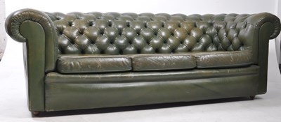 Lot 740 - VINTAGE 20TH CENTURY CHESTERFIELD BUTTON BACK LEATHER