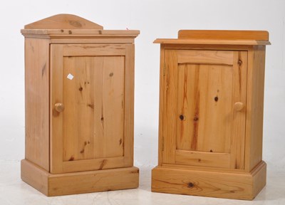 Lot 760 - TWO COUNTRY DRY PINE BEDSIDE CABINETS