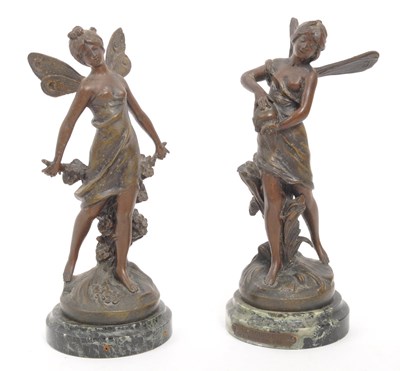 Lot 424 - AFTER MOREAU BRONZE LA SOURCE FIGURES