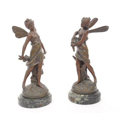 Lot 424 - AFTER MOREAU BRONZE LA SOURCE FIGURES