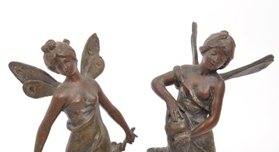 Lot 424 - AFTER MOREAU BRONZE LA SOURCE FIGURES