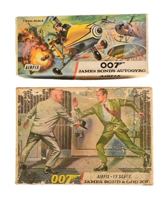 Lot 630 - JAMES BOND 007 - AIRFIX KITS JAMES BOND'S AUTOGYRO, JAMES BOND & ODD JOB