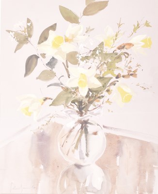 Lot 98 - JOHN YARDLEY (B. 1933) - UNTITLED DAFFODILS
