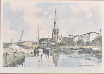 Lot 103 - EDWARD WESSON (1910-1983) - UNTITLED BRISTOL HARBOUR