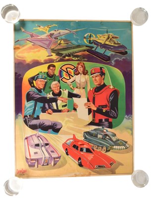 Lot 678 - CAPTAIN SCARLET - VINTAGE ANGLO CONFECTIONARY POSTER