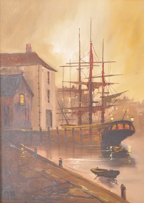 Lot 160 - BARRY HILTON (B. 1941) - UNTITLED MARITIME SCENE