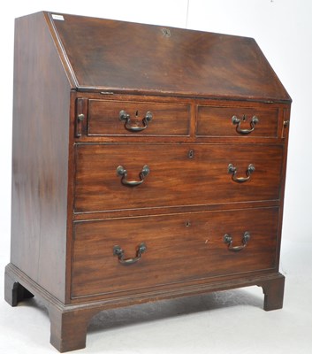 Lot 688 - 19TH CENTURY VICTORIAN MAHOGANY BUREAU WRITING DESK
