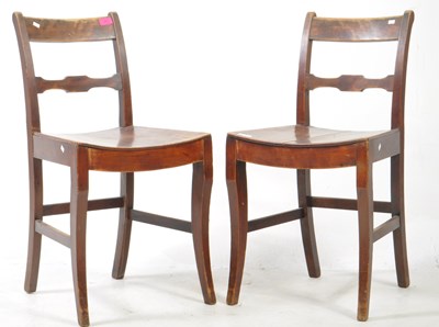 Lot 687 - PAIR OF 18TH CENTURY ELM CHAIRS
