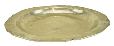 Lot 10 - PAIR OF 18TH CENTURY SPANISH COLONIAL SILVER CHARGERS