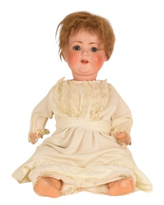Lot 94 - DOLLS - EARLY 20TH CENTURY GERMAN BISQUE HEADED DOLL