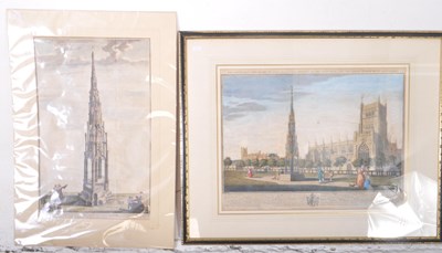 Lot 721 - TWO 18TH CENTURY BRISTOL HIGH CROSS ENGRAVINGS