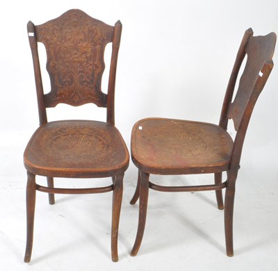 Lot 719 - EARLY 20TH CENTURY J & J KOHN ARTS & CRAFTS VIENNA BISTRO CHAIRS