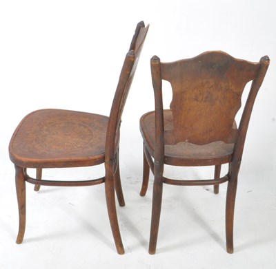 Lot 719 - EARLY 20TH CENTURY J & J KOHN ARTS & CRAFTS VIENNA BISTRO CHAIRS